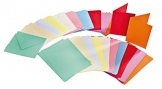 100tlg. Kartenset je 50 Karten & Umschläge farbig A6 & C6 VBS Großhandelspackung - 1